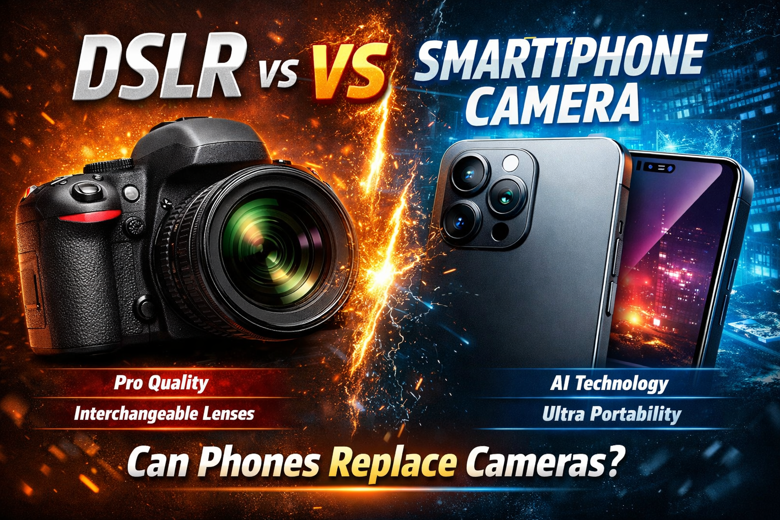 DSLR vs smartphone camera showdown