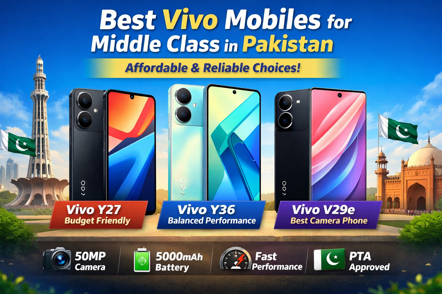 Best Vivo mobile for middle class in Pakistan